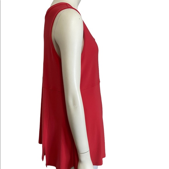BY JJ Red V-Neck Crew Neck Reversible Flowy Tank Top M NWT - Picture 4 of 7